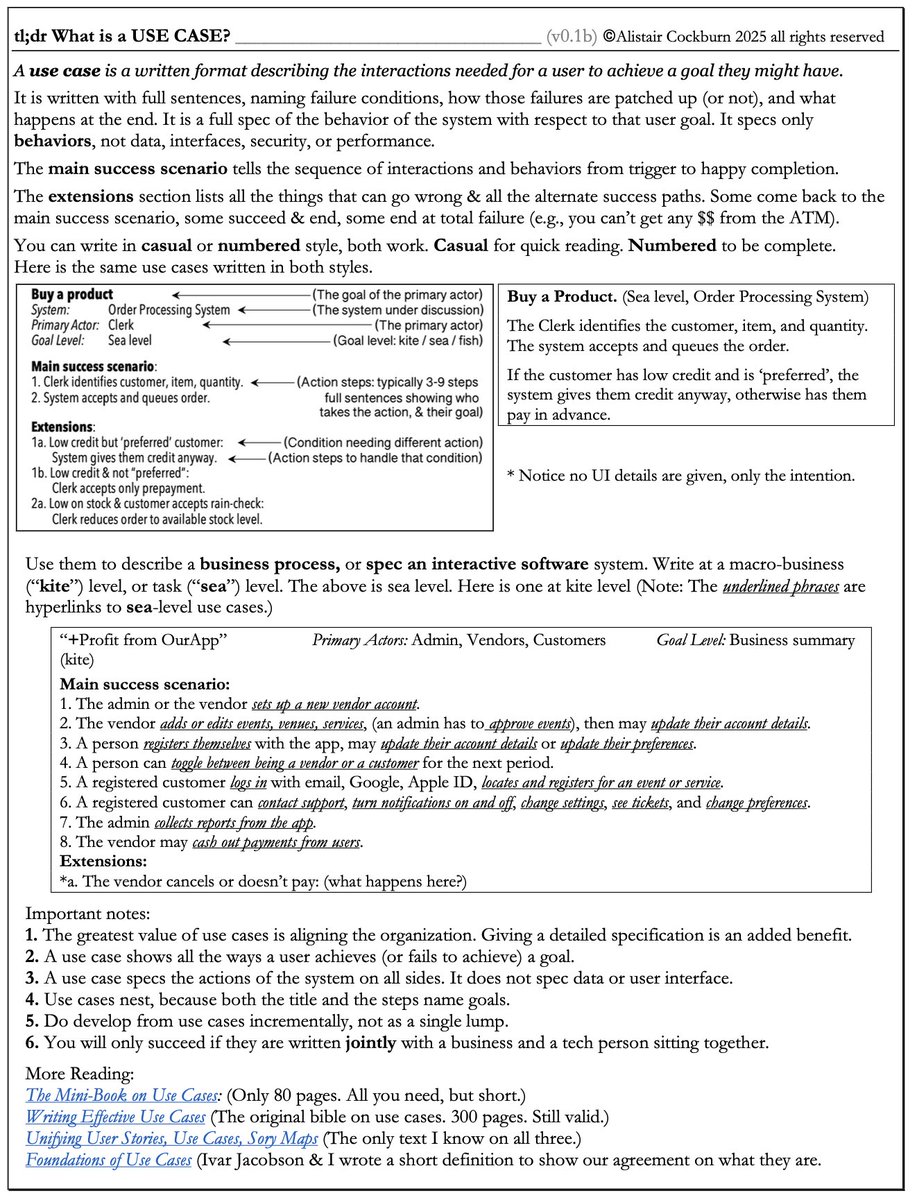 TL;DR 01: What is a USE CASE?
this is a png - get all 5 for free as PDF w proper hyperlinks at alistaircockburn.company.site/Epub-TL-DR-06-…