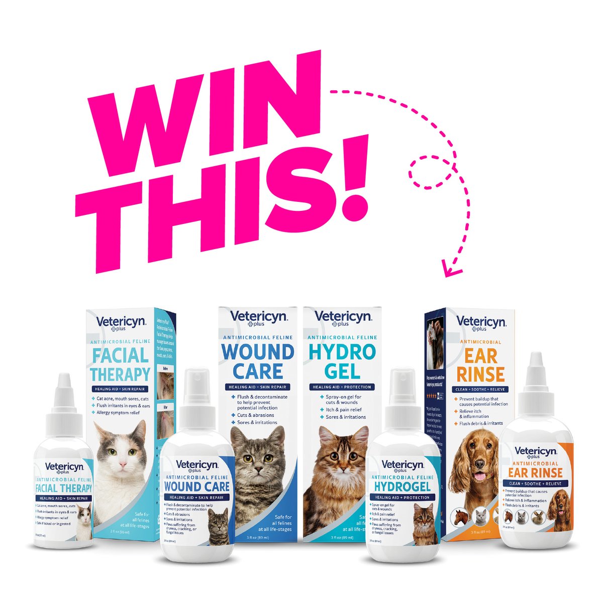 ModernCatMag's tweet image. 🎉 Time for a Giveaway! 🎉

Win 1 of 2 feline wellness prize packs from @Vetericyn! Includes 2 Vetericyn Plus Feline Antimicrobial Facial Therapy, 2 Hydrogels, 2 Feline Antimicrobial Feline Wound &amp;amp; Skin Care, and 1 Antimicrobial Ear Rinse. 🎁

moderncat.com/articles/givea…