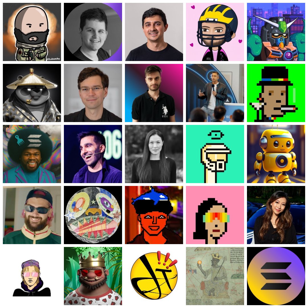 OxMula's tweet photo. Top 25 @Solana Creators YTD 🟣 (highest mindshare)

1. @mert - CEO of Helius(.)dev, driving Solana infra with RPCs, APIs, and hosting "Accelerate with Mert."

2. @jacobvcreech - DevRel at Solana Labs, pushing Anchor updates and stronger dev tooling.

3. @vibhu - Marketing at Solana Foundation, steering hackathons and creator-focused tracks.

4. @maxresnick - Protocol lead influencing fee market design and consensus upgrades.

5. @SolportTom - Community organizer, driving BONK projects and ecosystem listings.

6. @SolanaSensei - OG validator and founder of Sensei Holdings and Namaste Group.

7. @theunipcs - Known as BONK Guy, memecoin trader pushing new token ideas.

8. @beaniemaxi - NFT/DeFi figure, focused on sustainable Solana growth.

9. @akshaybd - CMO at Solana Foundation, scaling Superteam DAO worldwide.

10. @Austin_Federa - DoubleZero co-founder, tackling Solana infra and regulatory narratives.

11. @therealchaseeb - Solana Labs contributor, with ties to Solana Mobile initiatives.

12. @kashdhanda - SuperteamDAO co-founder, orchestrating global events and advocacy.

13. @JTLissPhotoArt - Director of BONK Art Masters, funding artists and exhibits.

14. @GuiBibeau - Growing regional Solana communities through events, and meetups.

15. @redacted_noah - Engineer behind Helium’s Solana migration, and wallet education.

16. @cavemanloverboy - Validator operator, building tooling, and contributing to dev resources.

17. @booksey - Crypto commentator sharing insights sometimes tied to Solana trends.

18. @swen_sjn - zkcompression co-founder, advancing zk-syscall integration on Solana.

19. @cindyleowtt - Drift co-founder, driving Solana DeFi and prediction markets.

20. @digitalartchick - NFT commentator engaging with Solana art, and communities..

21. @crispheaney - DeFi innovator linked to Swift Protocol and AMM design.

22. @calilyliu - Ecosystem analyst with a focus on emerging, market adoption.

23. @SolJakey - Community voice engaging Solana audiences through streaming, and content!

24. @RyanWatkins_ - Syncracy co-founder, tracking Solana narratives and market trends.

25. @btcsol_co - Advocate for btcSOL restaking , and active community promotion.

If you made this list, you’re truly Solana pilled 🟣👑