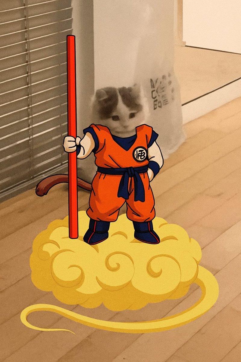 $michi floats through red days like Goku on his Flying Nimbus ☁️🐱...

💪 Calm, unbothered, and always moving forward.

While the market shakes, the community stays strong, stacking memes.