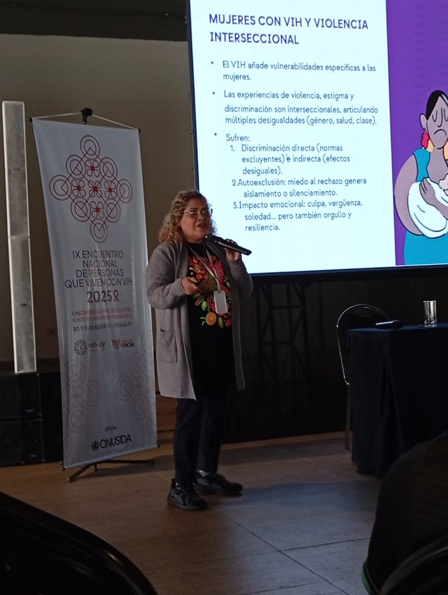 📊 Presentación del Estudio de las Formas de Violencia hacia las 👩‍🦱 Mujeres con VIH en 🇵🇾 Paraguay, en el marco del IX Encuentro Nacional de Personas con VIH, desarrollado en ⛪ La Candelaria de Areguá – Paraguay 💜.