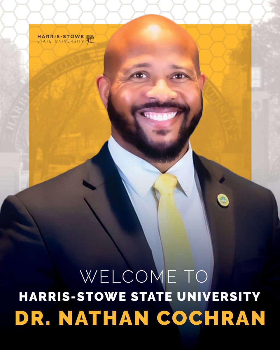 Harris-Stowe State University proudly announces the appointment of Dr. Nathan M. Cochran as Director of Athletics!

Let's give him a warm hornet welcome! 🐝