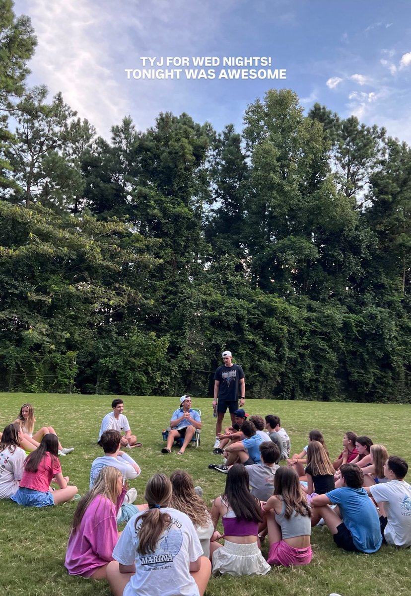 It isn’t always about football, last week I was truly blessed to be able to deliver a message at my churches high school event. Gods plan is always greater than your own! #GodIsGreat