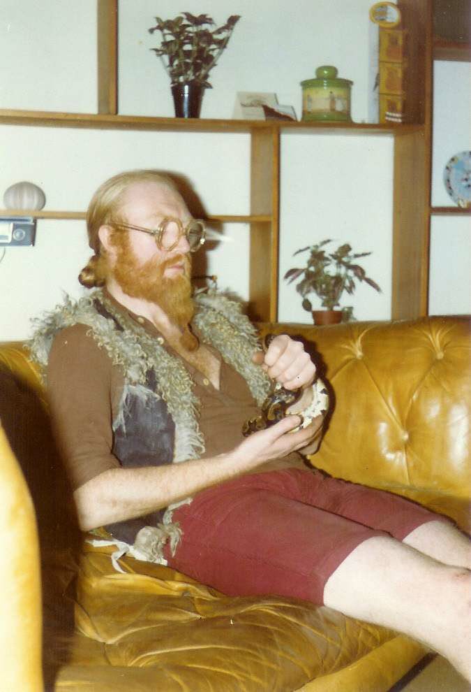 Viv Stanshall admiring his Python!