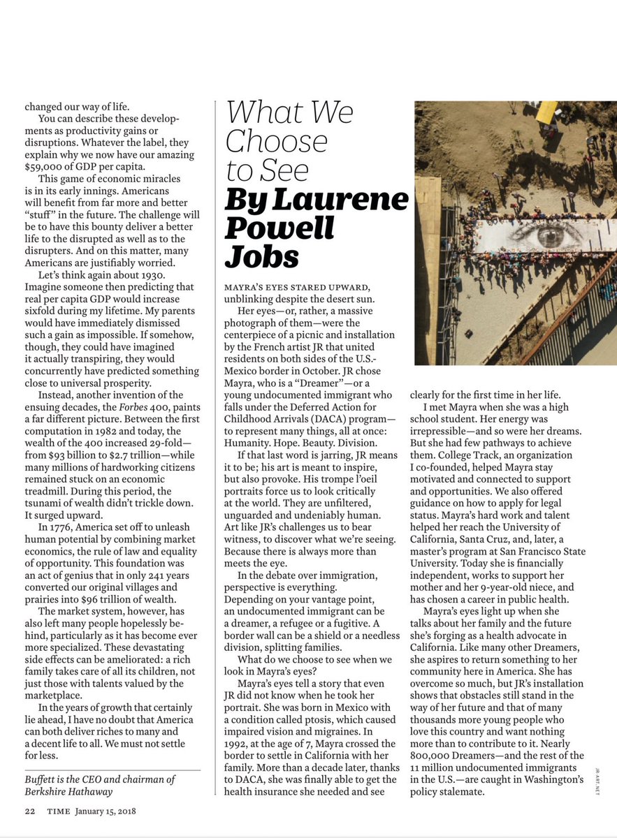 The Genius of America 

By Warren Buffett