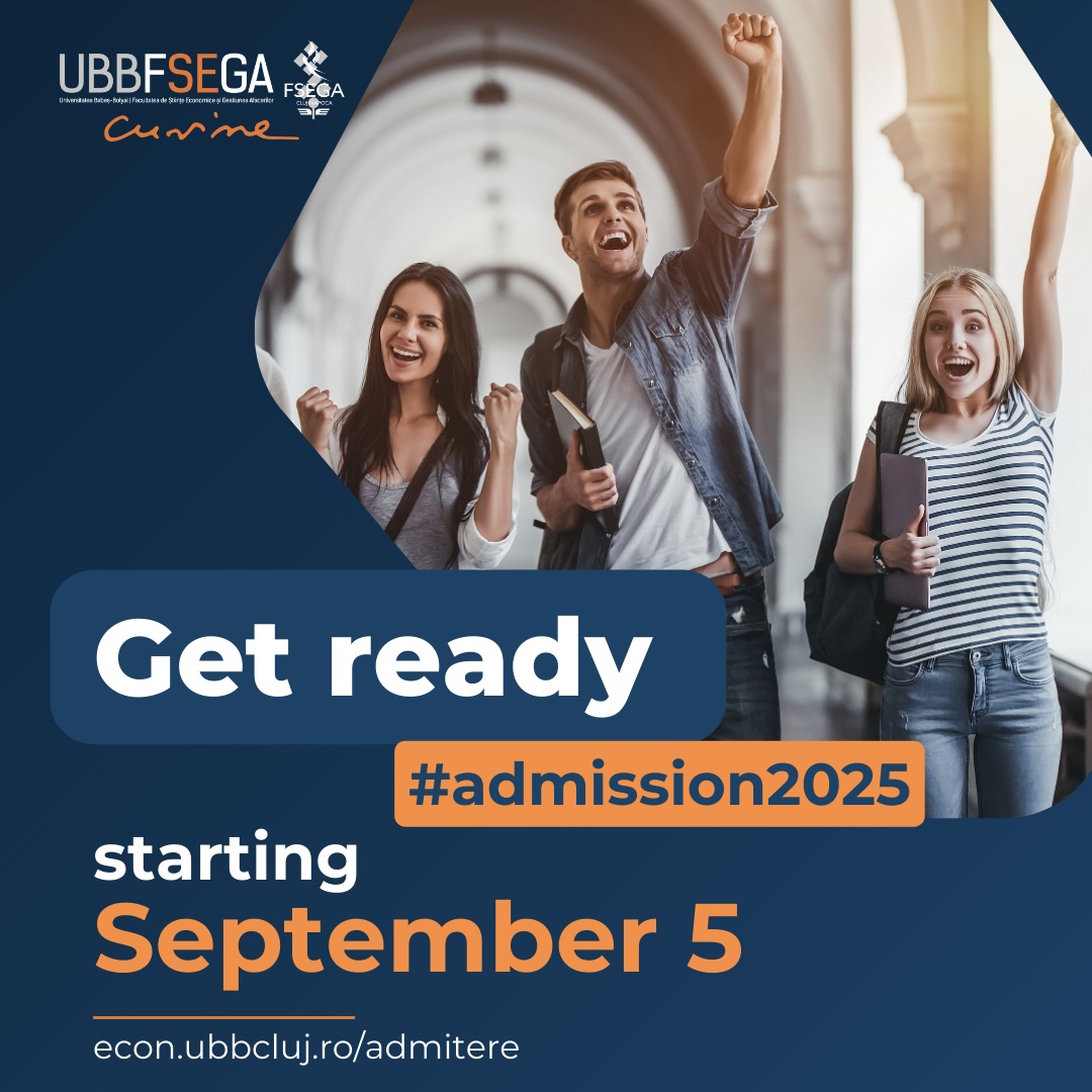 Every great achievement starts with a bold choice — make yours 𝐔𝐁𝐁 𝐅𝐒𝐄𝐆𝐀! 🎓🌟
🗓️ Admissions are opening soon!
💫 Choosing UBB FSEGA means choosing growth, competence, and endless opportunities for your future.
🔗 For full details: econ.ubbcluj.ro/admitere/2025/…