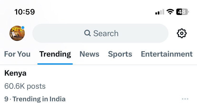 Mahesh Babu Trends ™ (@maheshfantrends) on Twitter photo Conquered top positions in X India wide trending chart 😎🔥💥
1. #SSMB29
2. #GlobeTrotter
9. Kenya
<a href="/urstrulyMahesh/">Mahesh Babu</a> 🦁 Conquered top positions in X India wide trending chart 😎🔥💥
1. #SSMB29
2. #GlobeTrotter
9. Kenya
<a href="/urstrulyMahesh/">Mahesh Babu</a> 🦁