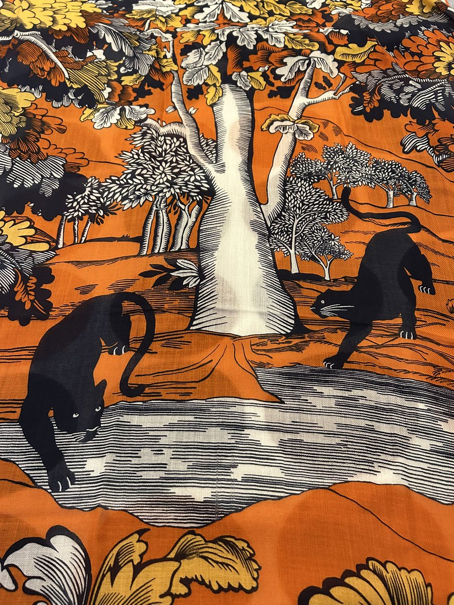 Les copains je voulais vous montrer ce que j’ai reçu ce soir de la part de la maine de @luciusmelchior.bsky.social :
Une écharpe avec de magnifiques motifs de panthère noire, on dirait Valentin! Je suis tellement émue ! 🥺