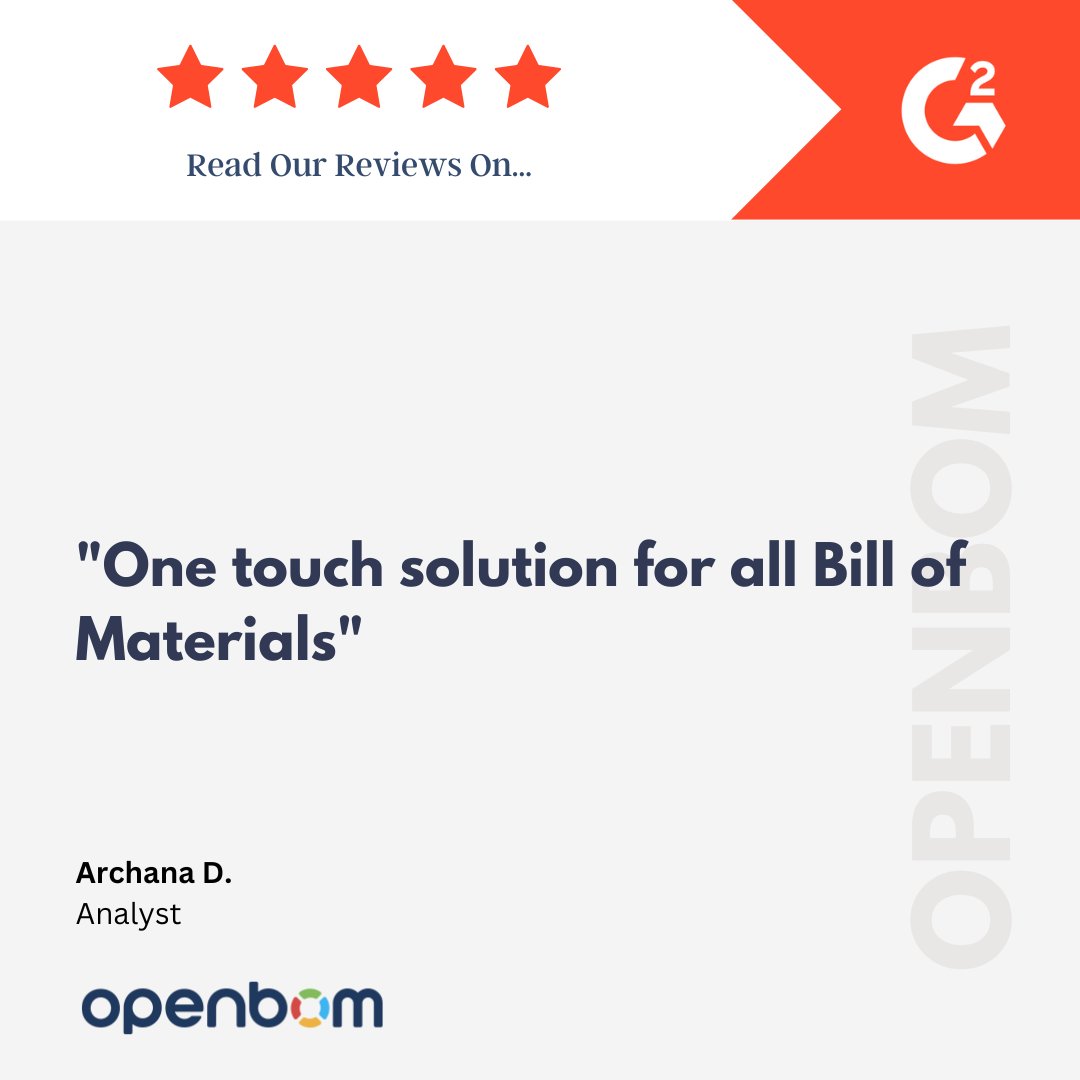openbom's tweet image. 📦 Say goodbye to scattered BOMs. OpenBOM brings everything you need into one streamlined solution for managing parts, products, and processes. 🔧✨
#BOMManagement #DigitalManufacturing #EngineeringWorkflow #ProductDevelopment #OpenBOM
bit.ly/4p3i5wR