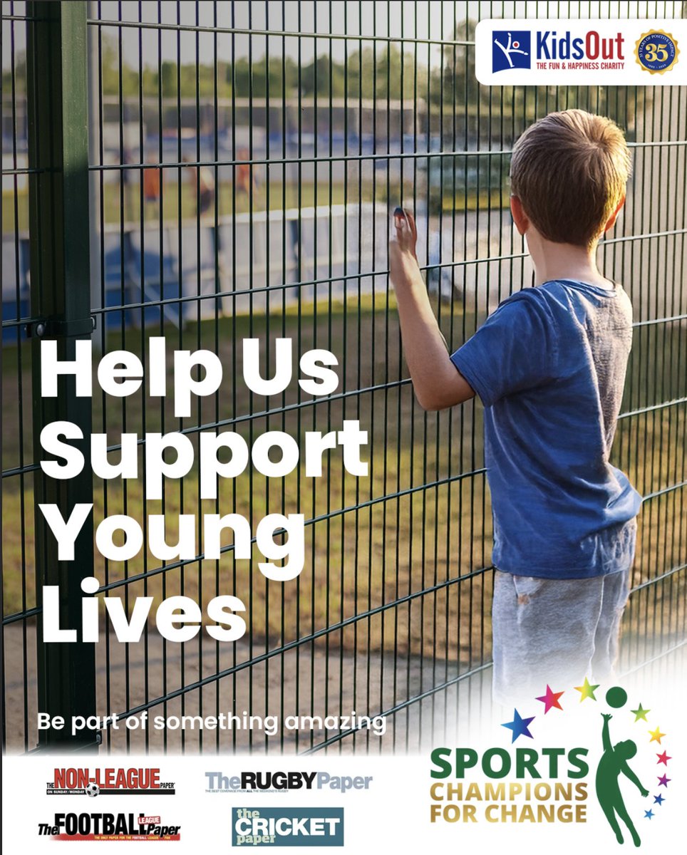 KidsOutCharity's tweet image. Ask your club to join legends of sport in providing positive role models to vulnerable and disadvantaged children.

Please send them this link now to find out more 👇🏻
 
kidsout.org.uk/sports-champio…

#Malerolemodels #Femalerolemodels #ChampionsForChange #KidsOut 
@GreenwaysP