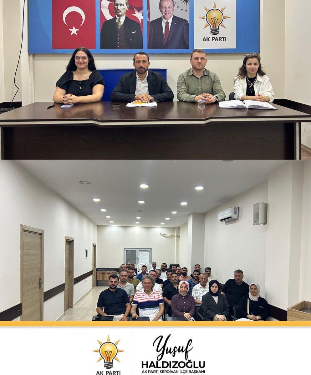 İlçe Başkanımız ve İl Koordinatörümüzle haftalık Yönetim Kurulu toplantımızı gerçekleştirdik.
Serdivan’ımız için planlı, kararlı ve hizmet odaklı çalışmalarımıza aynı kararlılıkla devam ediyoruz.