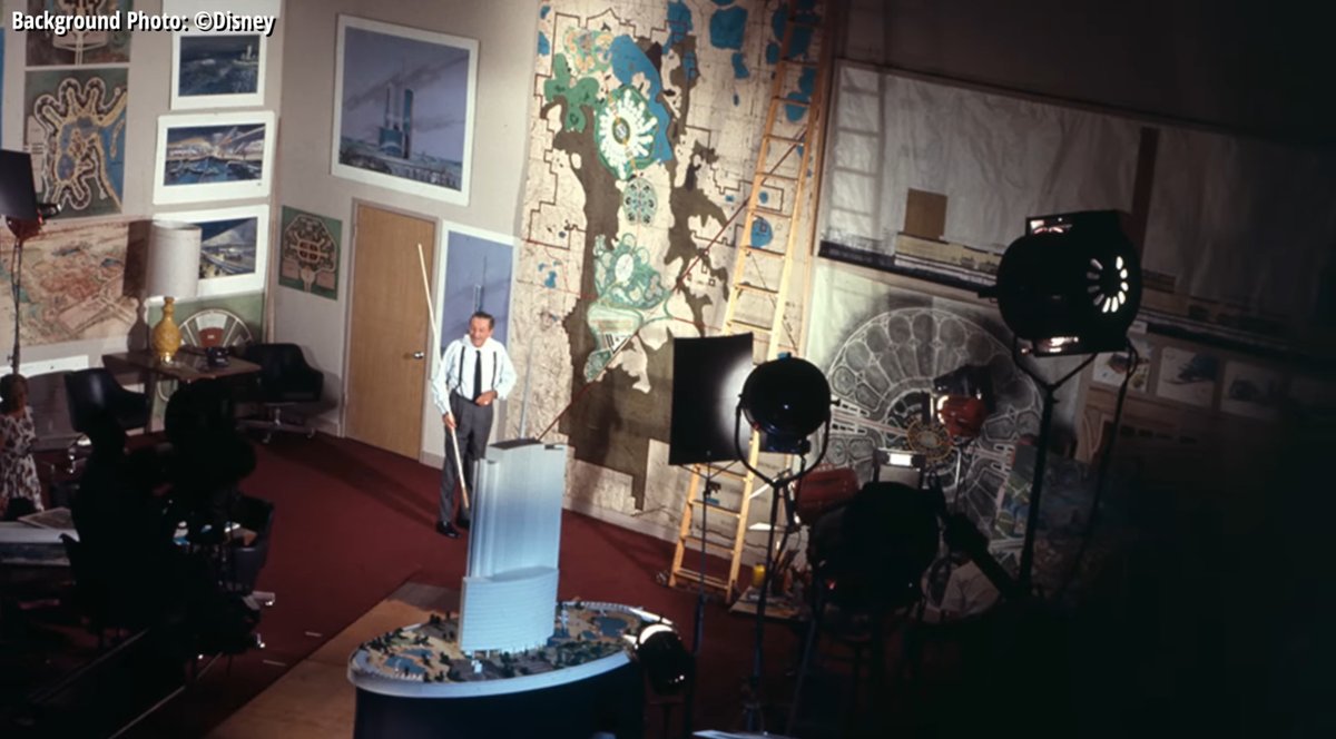 JimShull's tweet image. The Florida Conference Room was recreated on the #Burbank Disney Studios for the #Epcot announcement.  The real conference room exists at 1401 Flower Street Glendale at #WDI.  The door behind Walt is the one I walked through many times. Go to #DisneyJourney on YouTube for more.
