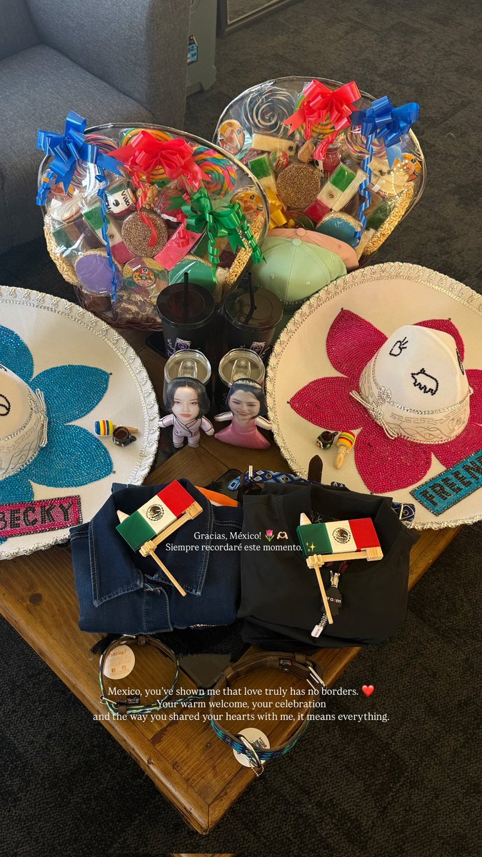 srchafreenlatam's tweet photo. 📸 Freen new IG Story.

[Trad. Esp.]
"Gracias, México! 🌷🫶 Siempre recordaré este momento ✨

México, me has demostrado que el amor realmente no tiene fronteras. ❤️ Tu cálida bienvenida, tu celebración y la forma en que compartiste tu corazón conmigo significan todo para mí."

FREEN BECKY LATAM TOUR MEXICO 
#FreenBecky1stFMinMexicoCity 
#srchafreen #GIRLFREEN 

🖇️https://t.co/2xY3ncNtii