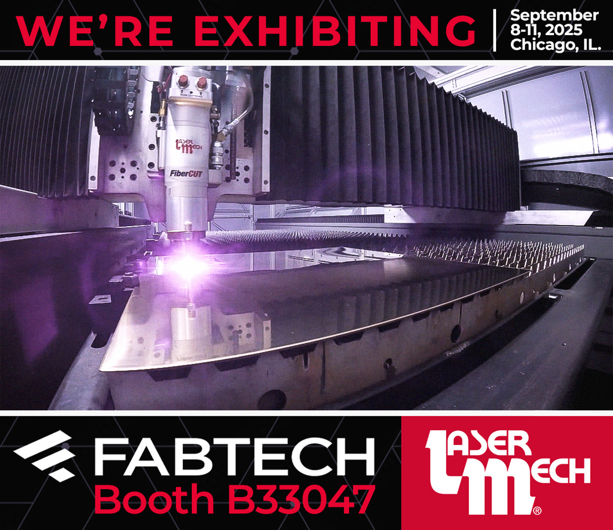 The countdown to FABTECH 2025 continues. See what’s next in robotic and collaborative laser integration from Laser Mech®! This year, we’re demonstrating two advanced systems for laser beam delivery. Visit us at Booth B33047 for a closer look, or message us to set up a meeting!