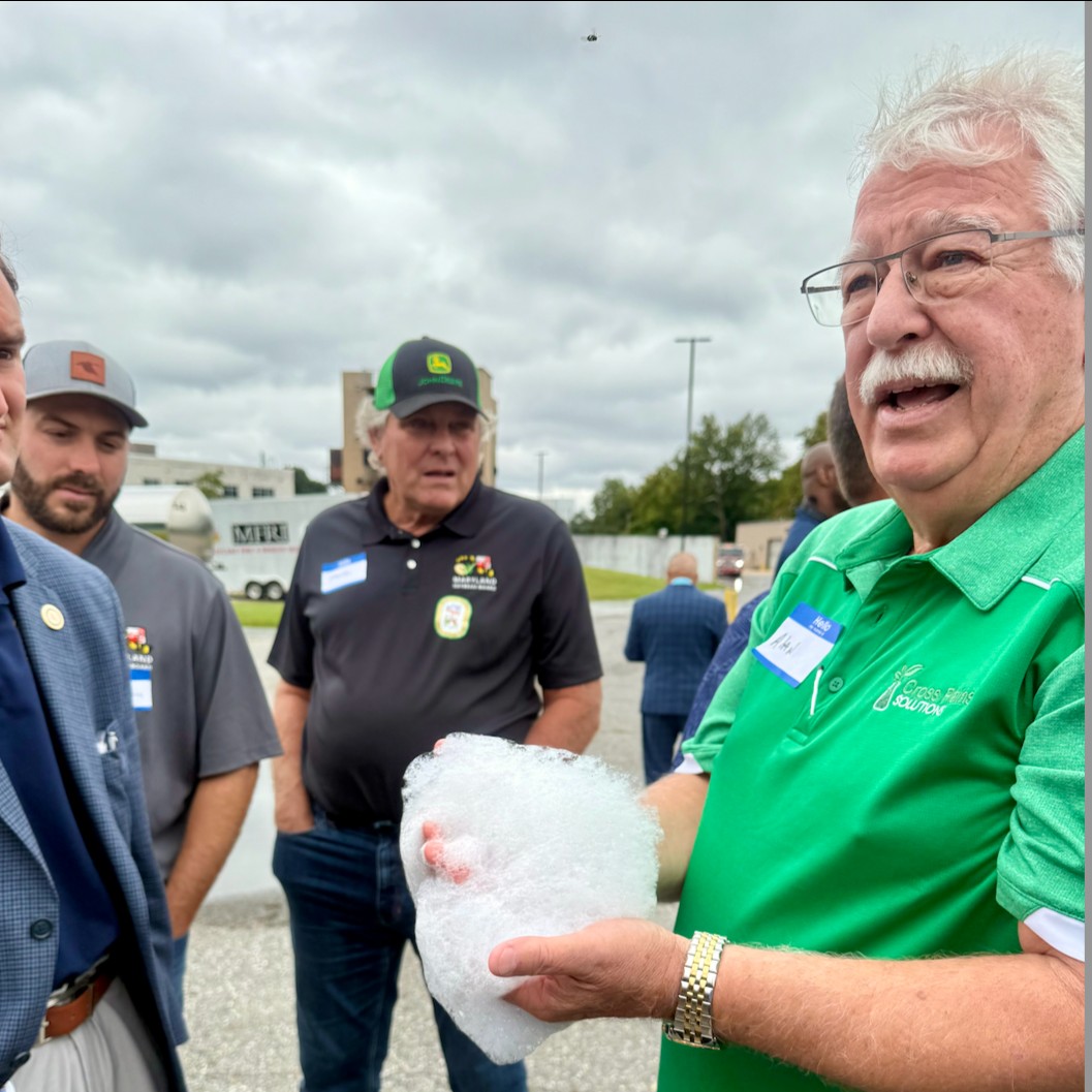Soybeans can do what? Put out fires! The Prince George’s County Fire Department recently demo'd SoyFoam™ to extinguish a fire. Learn more about amazing soybean products: bit.ly/3U7REYD #mymdfarmers #soybeans