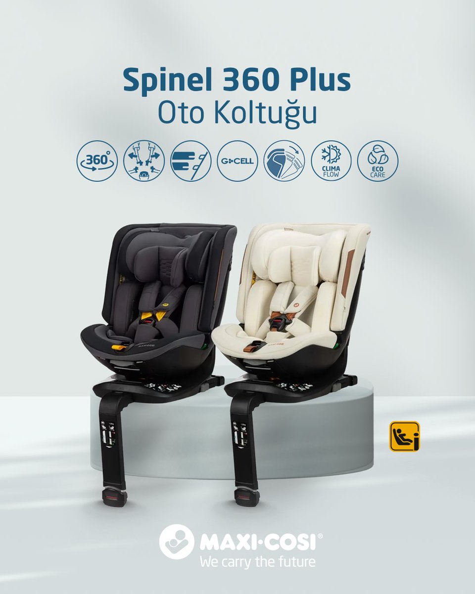 juppeshop's tweet photo. 12 yıl boyunca tüm seyahatlerinizde güvenlik, konfor ve tasarım bir arada! 

Maxi-Cosi Spinel 360 Plus, iki farklı premium rengiyle hem bebeğinize hem aracınıza çok yakışacak 🤍🖤

#MaxiCosi #Spinel360Plus #OtoKoltuğu https://t.co/JhSTtJDkJ6
