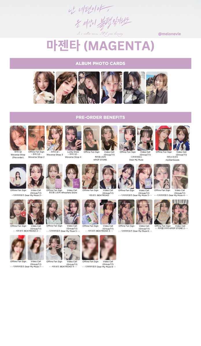 QWER チョダン Dear beatroad 当選者 トレカ 7/12