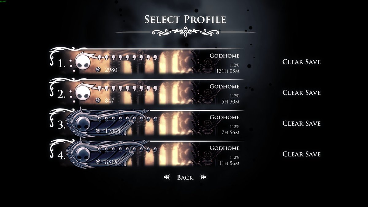 And thus, I leave behind hollow knight with the best memories. Silksong here I come