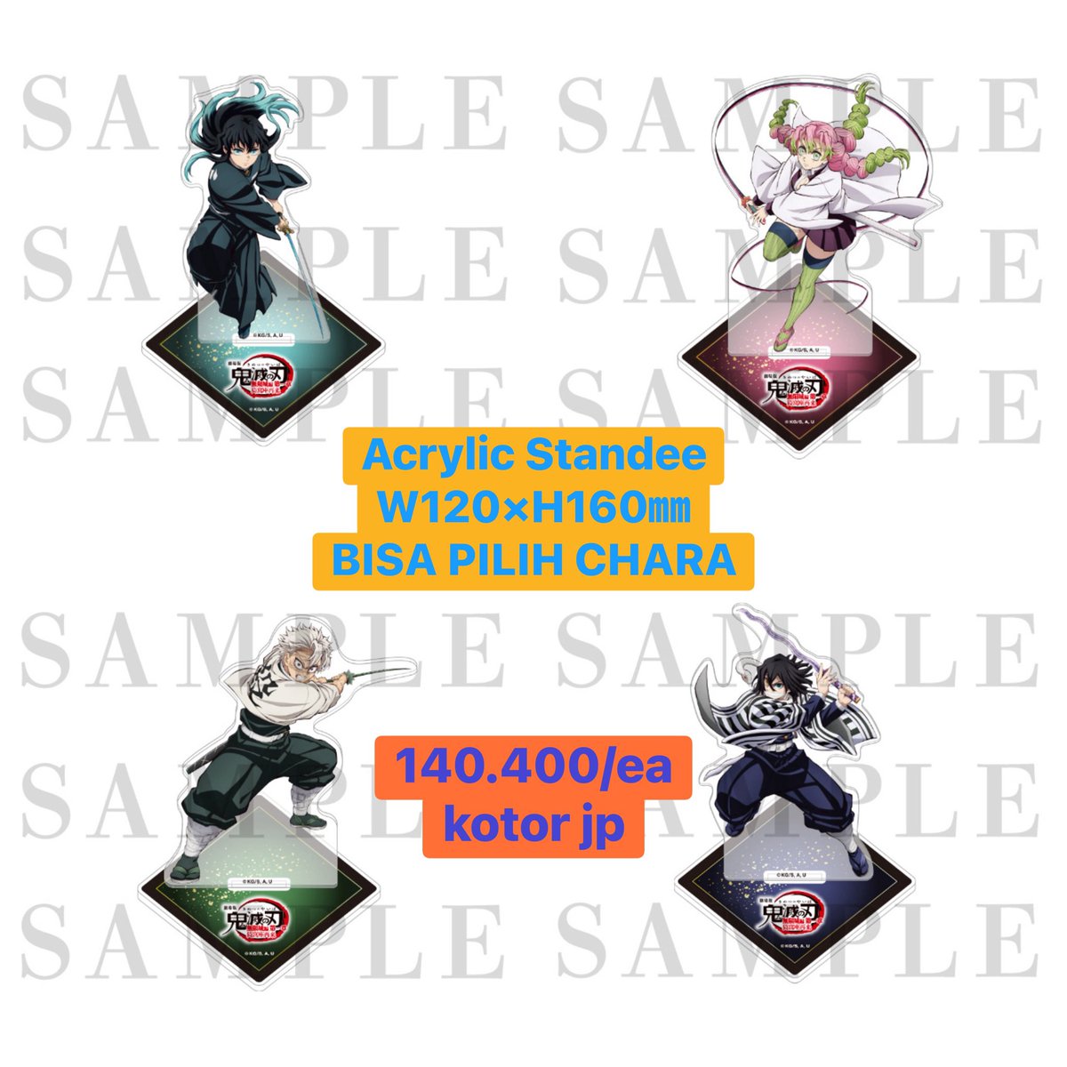 OPEN PO MERCH KNY PART 1/10

💰in pics 
❌onglok + fee (nanti di sharing)
❌ems tax 
✅ada GO

CLOSE: 19 SEPTEMBER 2025
RILIS : AKHIR MEI 2026

DM FOR ORDER 

#warunganime #warungkny #warungds #warungdemonslayer