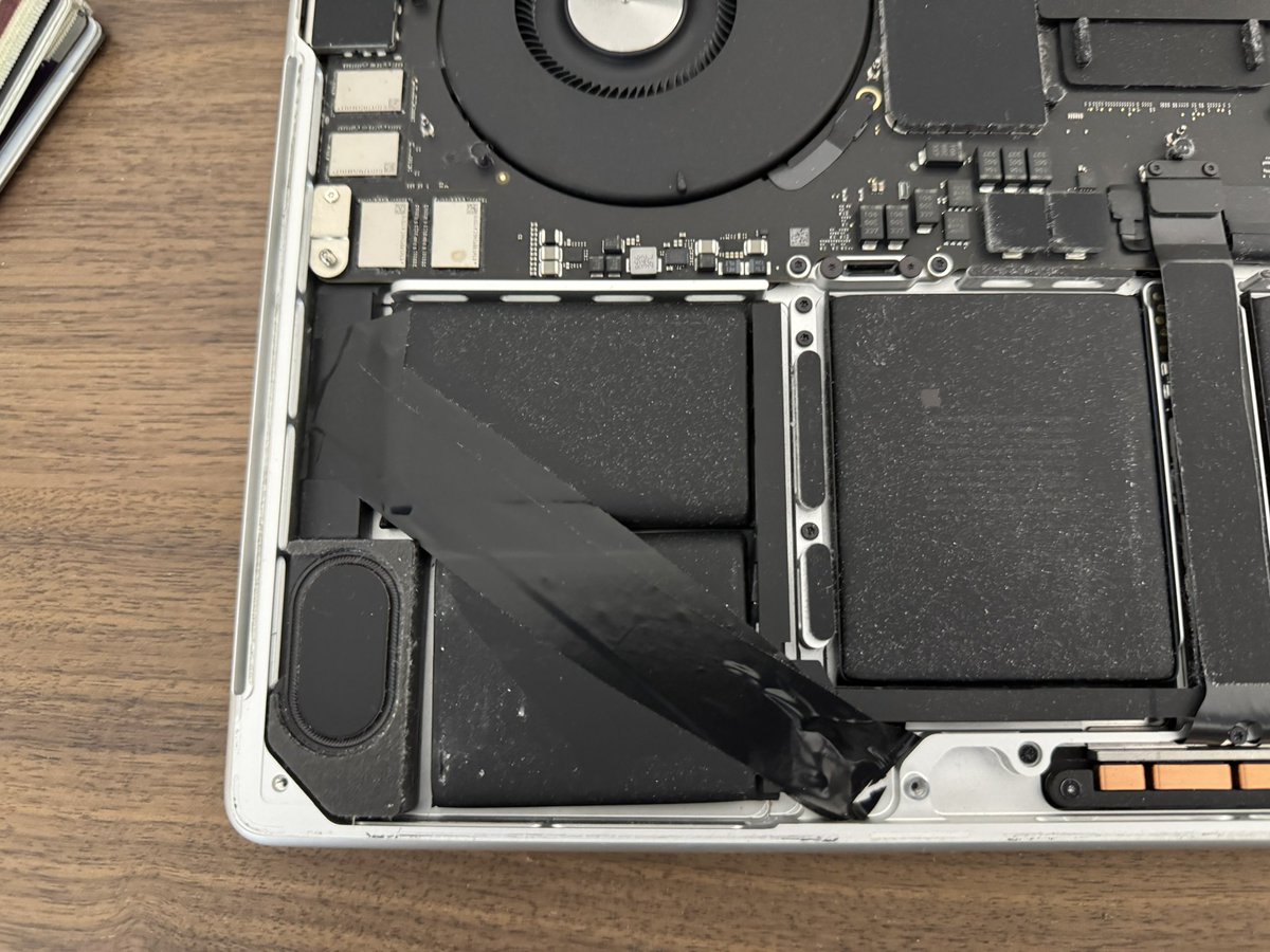 fixed my laptop the way i fix my code

(hint: it's not fixed)