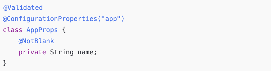 mnhocktweets's tweet image. 🚀 Advanced Spring Boot Tip 🚀

Use @Validated and @ConfigurationProperties with javax.validation annotations. Catch misconfigured properties early at startup, not at runtime. 🔥

#SpringBoot #Java #DevTip