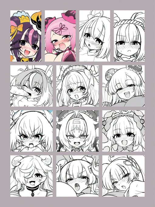 まふがえちイラスト本、やっと下描き全部描けました…。間に合うようにがんばります 