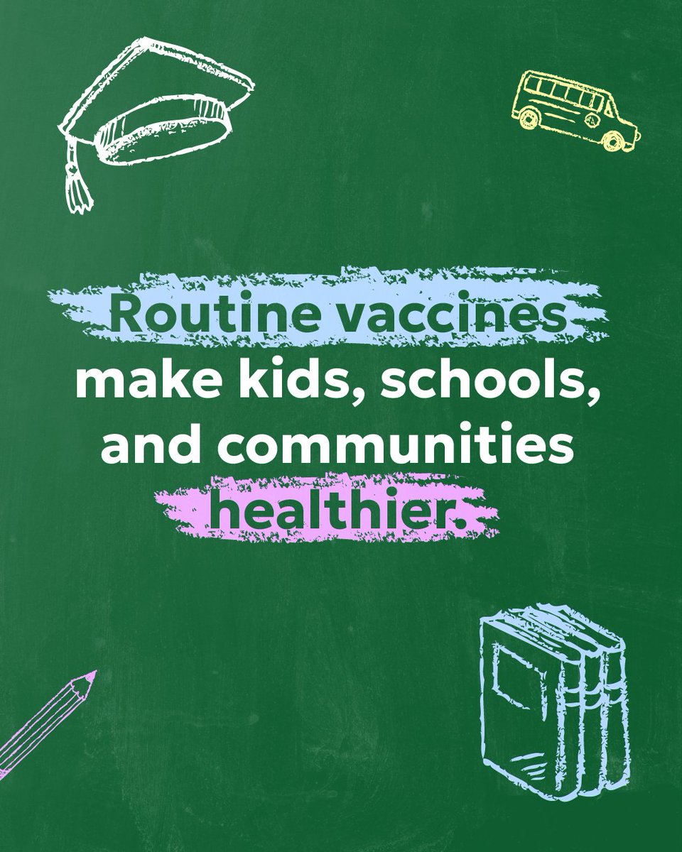 Routine vaccines are safe, and they protect kids from dangerous diseases. Making sure kids are up to date on school vaccines helps keep the whole community safe, including kids who can’t be vaccinated and older adults.