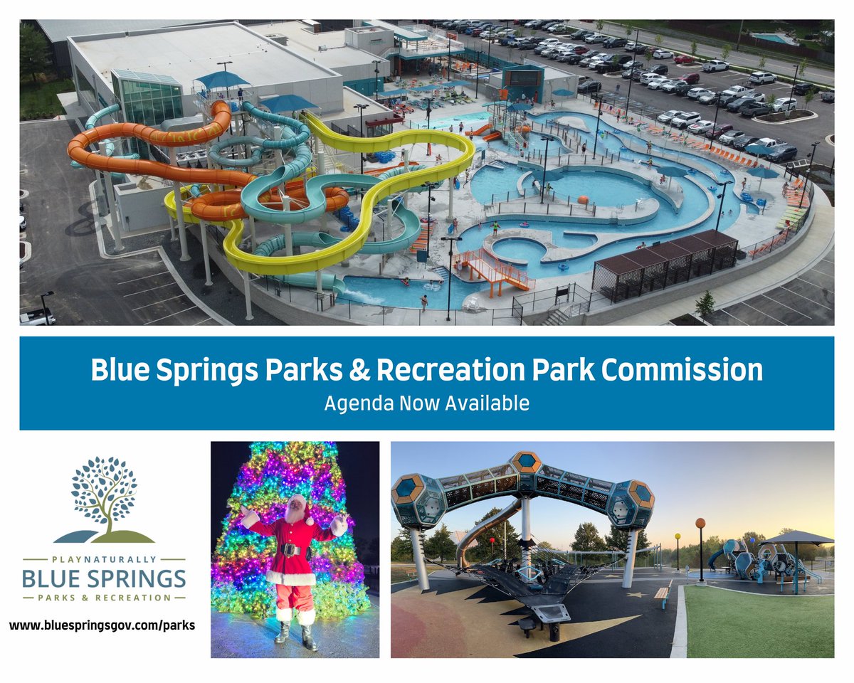 The Wednesday, September 3, 2025, Park Commission agenda is now available. You can view it here: bluespringsgov.com/AgendaCenter/V…