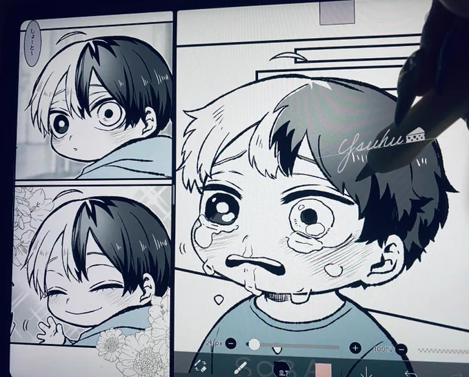 笑顔も泣き顔も描くの大好き 