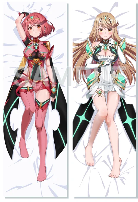 かなり遅くなりましたが 夏コミで出そうと思っていたゼノブレイド2の抱き枕カバーです。 今回はホムラ/ヒカリとなっています!