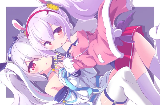 とりあえず上げとけって流れで去年の周年絵おいときます ラフィラフィー 思えばここから今年の夏コミのネタ描きたかったんだなあ #アズレン #アズールレーン #ラフィー #ラフィーⅡ