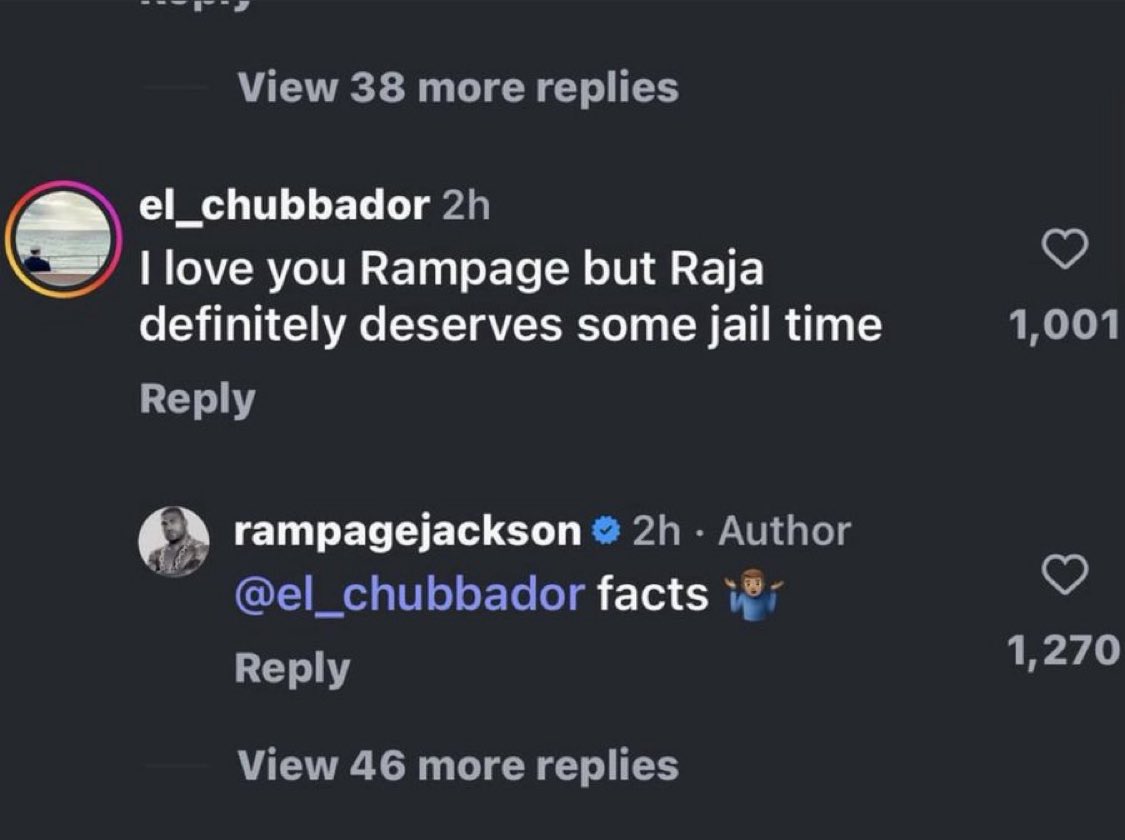 Even Rampage says his own son belongs in prison, but you woke warriors think he should walk free

If he was white and Stu was black, there would be riots on the streets