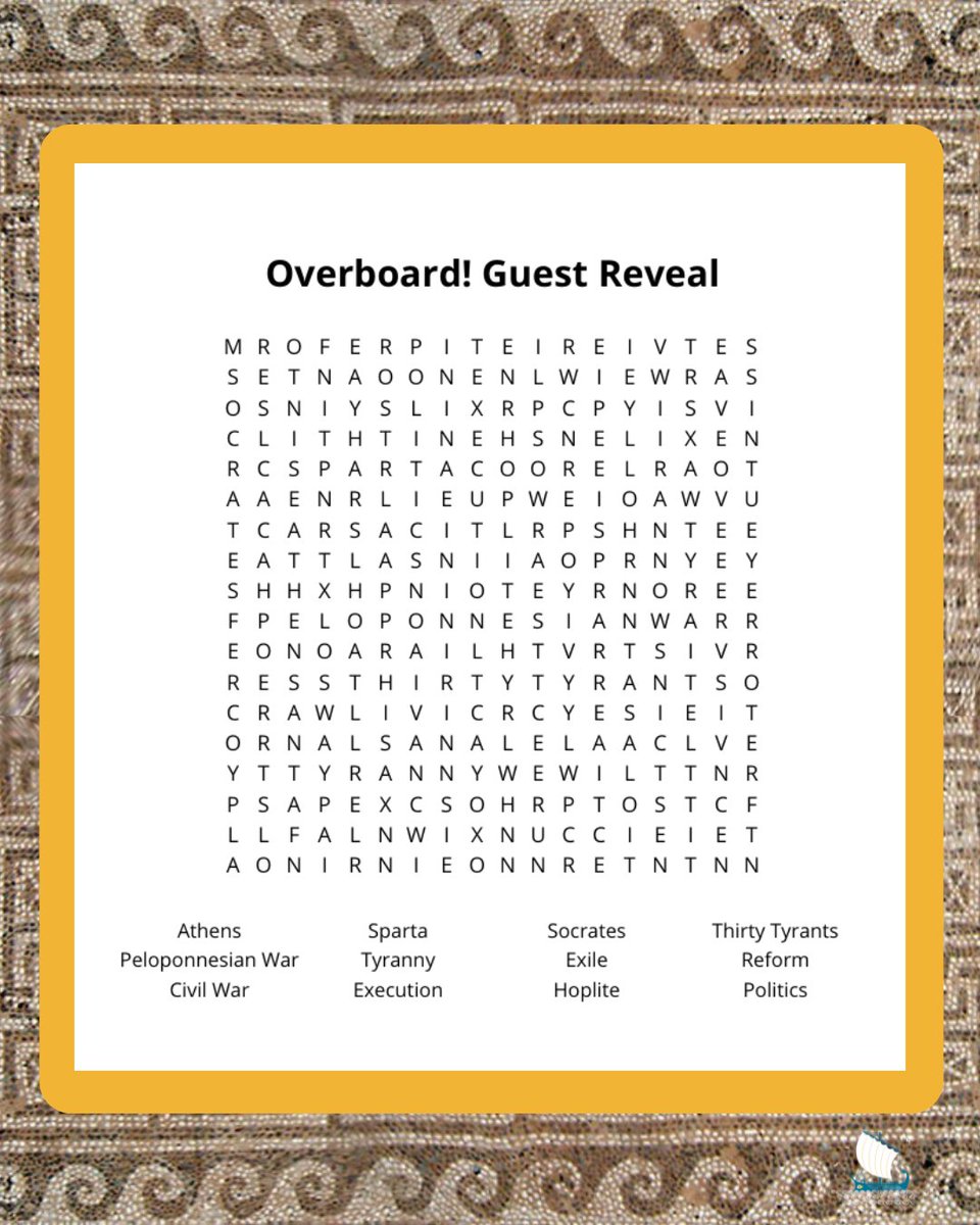 classicsforall's tweet image. Ready to see who our next Overboard! classical figure is?
👇Complete the word search and guess their identity
And while you're searching don't forget to grab your tickets to the event
🎭In-person Tickets lnkd.in/gAsDVAu4
📺Livestream Tickets lnkd.in/gh9kyUMq