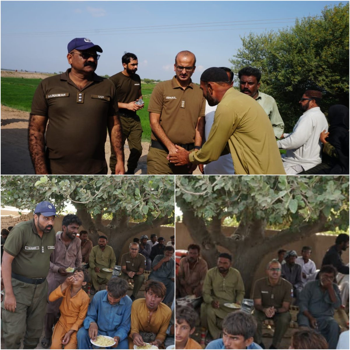 پنجاب پولیس کا خانیوال میں سیلاب متاثرین کے لیے بلاتعطل ریلیف آپریشن جاری۔ پنجاب پولیس کے افسران و اہلکار، سینکڑوں گاڑیاں اور کشتیاں متاثرہ شہریوں کے انخلا اور امدادی سرگرمیوں میں دن رات مصروف عمل ہیں۔ اب تک لاکھوں متاثرہ افراد کو محفوظ مقامات پر منتقل کیا جا چکا ہے جبکہ مویشیوں