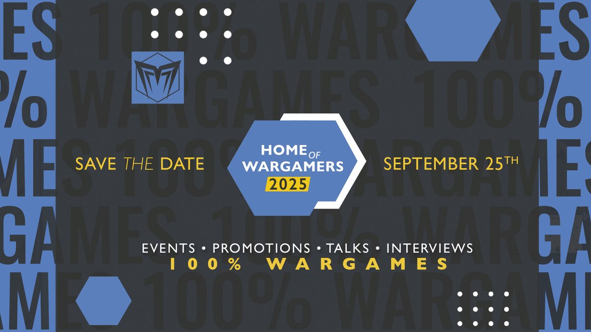 Matrix_Wargames's tweet image. We're excited to invite all of you to Home of Wargamers 2025.
Join us on our Twitch and YouTube channels on September 25.
It's your chance to see what's in the works before anyone else.
Mark your calendars.
youtube.com/live/aX_NRBVb0…