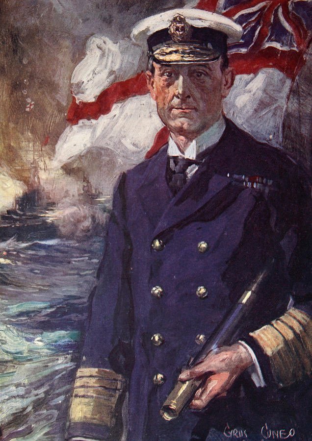 Empireaesth's tweet photo. Admiral Sir John Jellicoe

- Cyrus Cuneo (c.1916) https://t.co/I2CiMNS1pL