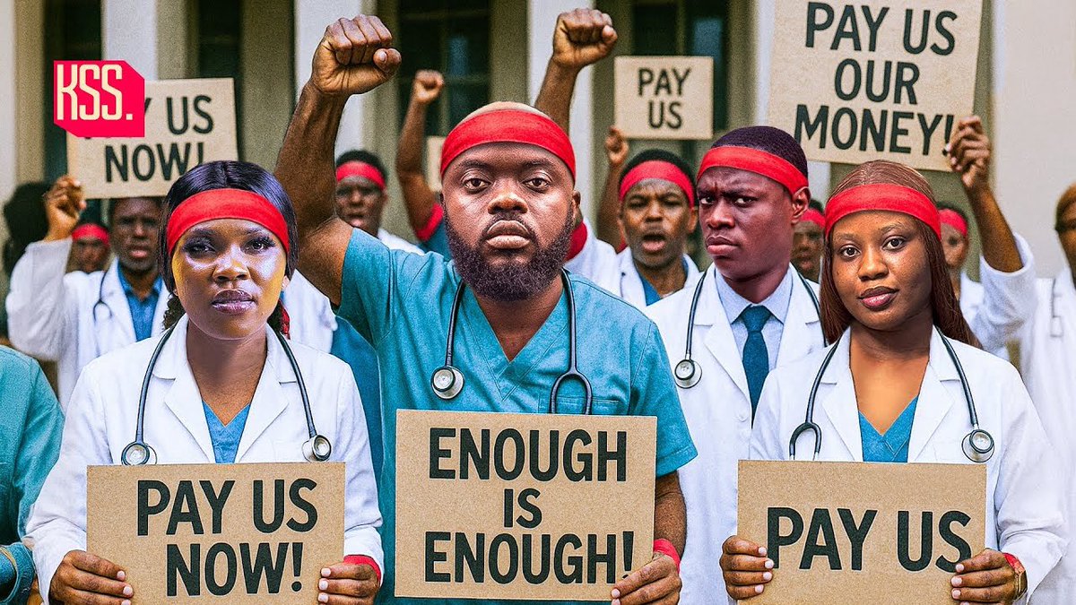 Kwadwo Sheldon (@kwadwosheldon) on Twitter photo 120 Medical Officers Unpaid Since January 😡💉 | Health Workers Demand Action!
youtu.be/Rq0uYqfT8GY?si… 120 Medical Officers Unpaid Since January 😡💉 | Health Workers Demand Action!
youtu.be/Rq0uYqfT8GY?si…