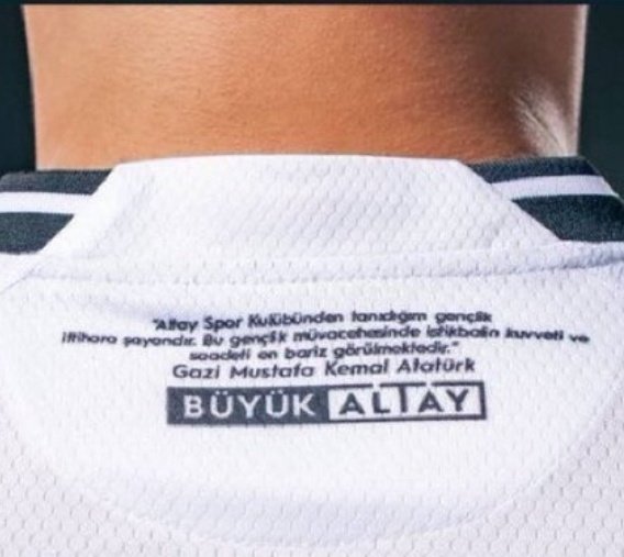 Altay Spor Kulübünün yeni sezon formaları hazır. 
Enseyi karartmak yok ATA'm ❤️