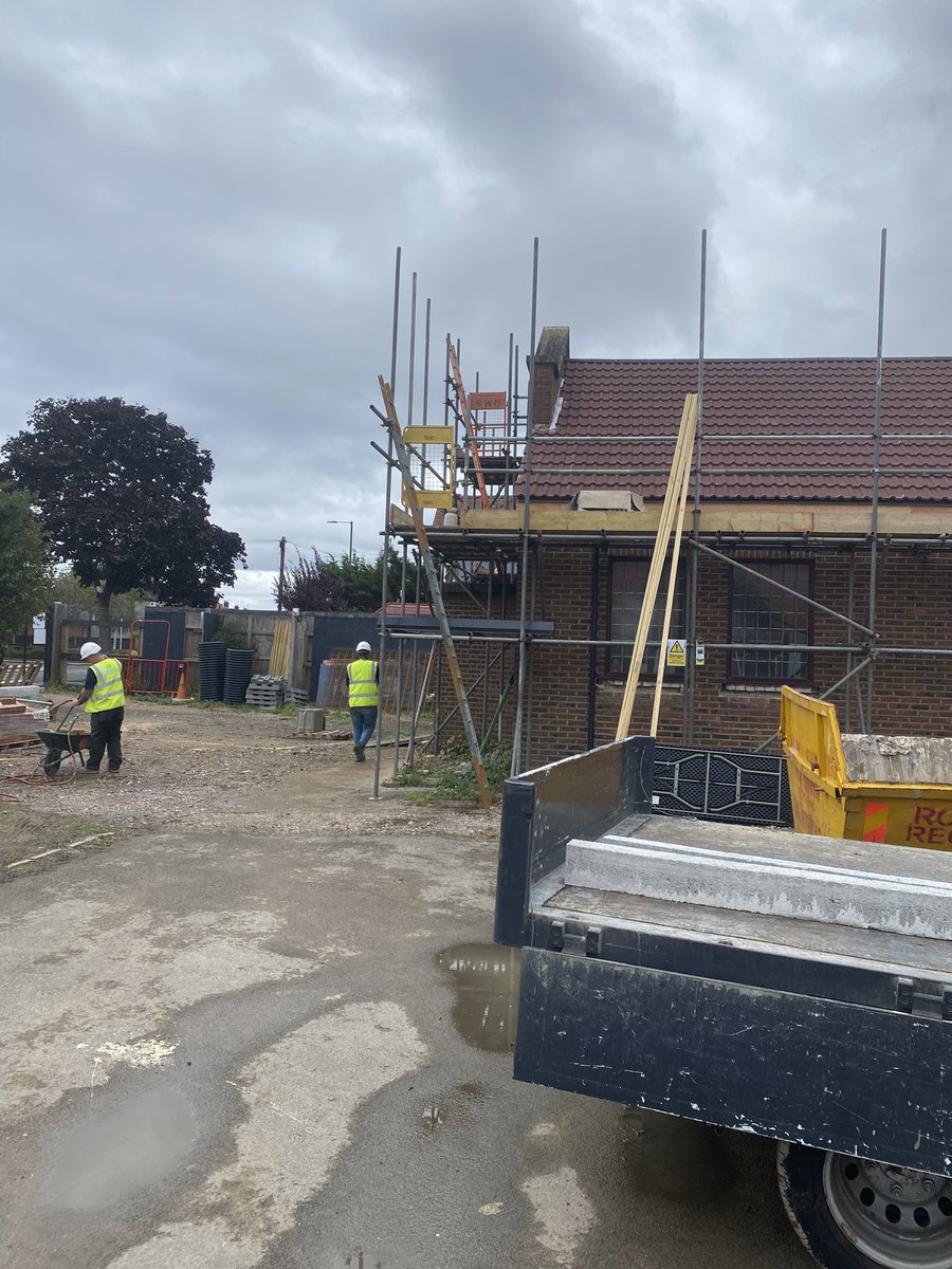 More scaffolding erected on site for roof works! <a href="/dmsscaff/">DMS Scaffolding</a> #dmsscaffolding