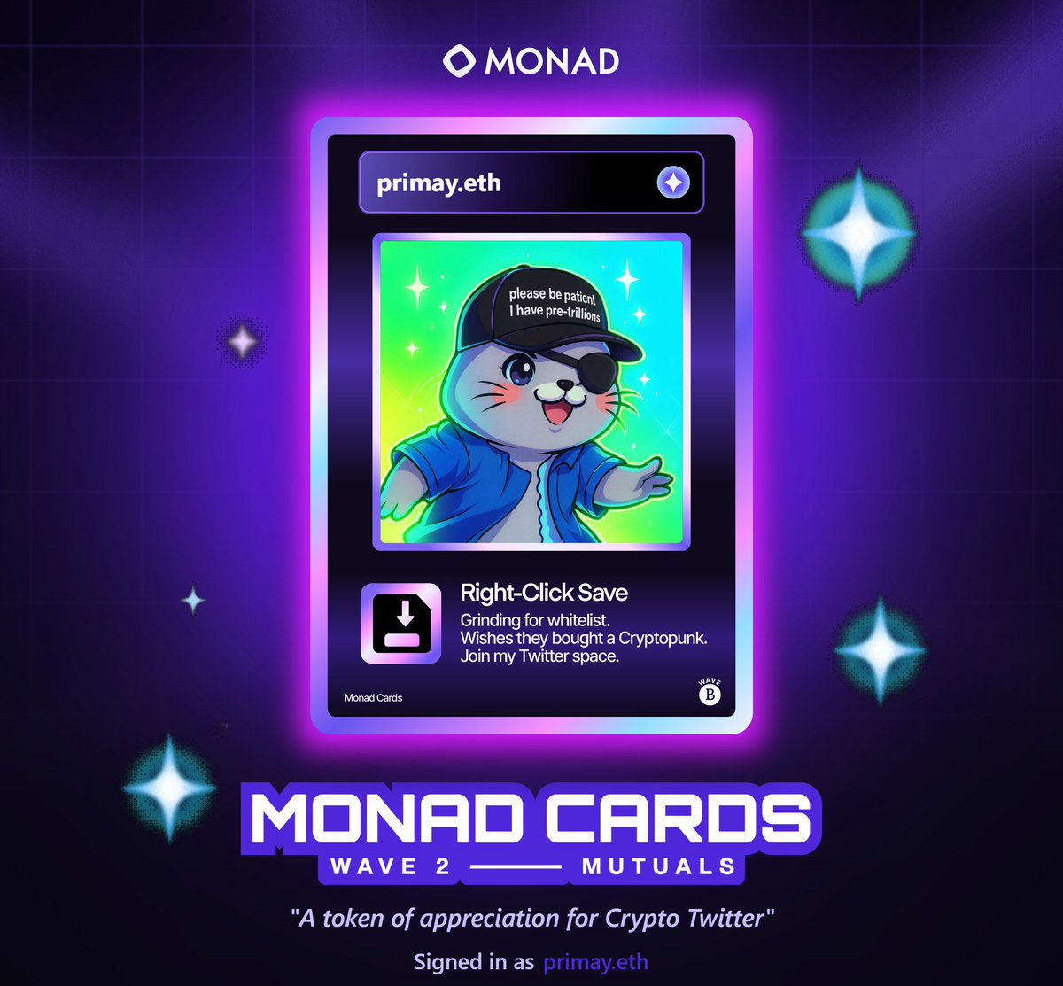 I wish i bought a cryptopunk

but guess what 

i have a second chance today

we all have a second chance...

BUY A SEAL COWARD🦭🫵

<a href="/SappySealsNFT/">Sappy Seals</a>