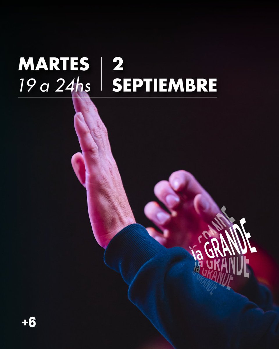 HOY ES MARTES DE LA GRANDE
————————————
19:00 Puerta
20:00 La Grande feat. Mintcho Garrammone
21:00 Pato Smink
22:00 JAM de la Grande feat. Lara Fichera
23:00 Pato Smink
00:00 FIN

#LaGrande15años
➡️ 2.9
Santos Dumont 4040 
🕗 19 a 24 hs
Tickets en bit.ly/MartesdeLaGran…