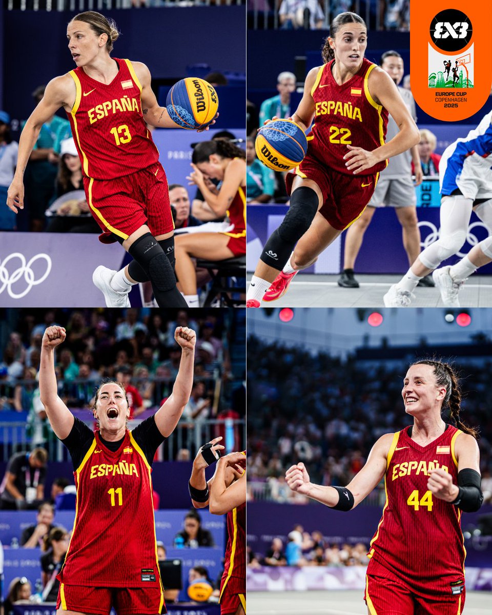 Back to back? 👀

Spain 🇪🇸 rolls into Copenhagen with the same squad that won the #3x3Europe Cup last year and claimed Olympic silver 🥈

▶️ Sandra Ygueravide
▶️ Vega Gimeno
▶️ Juana Camilion
▶️ Gracia Alonso de Armiño