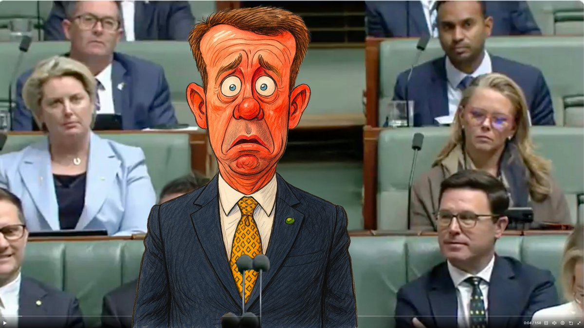 krazykelpie's tweet photo. Like a roo in the headlights, the member for Wannon. #auspol #ejected94a #tehan https://t.co/KOAUA5zD4f