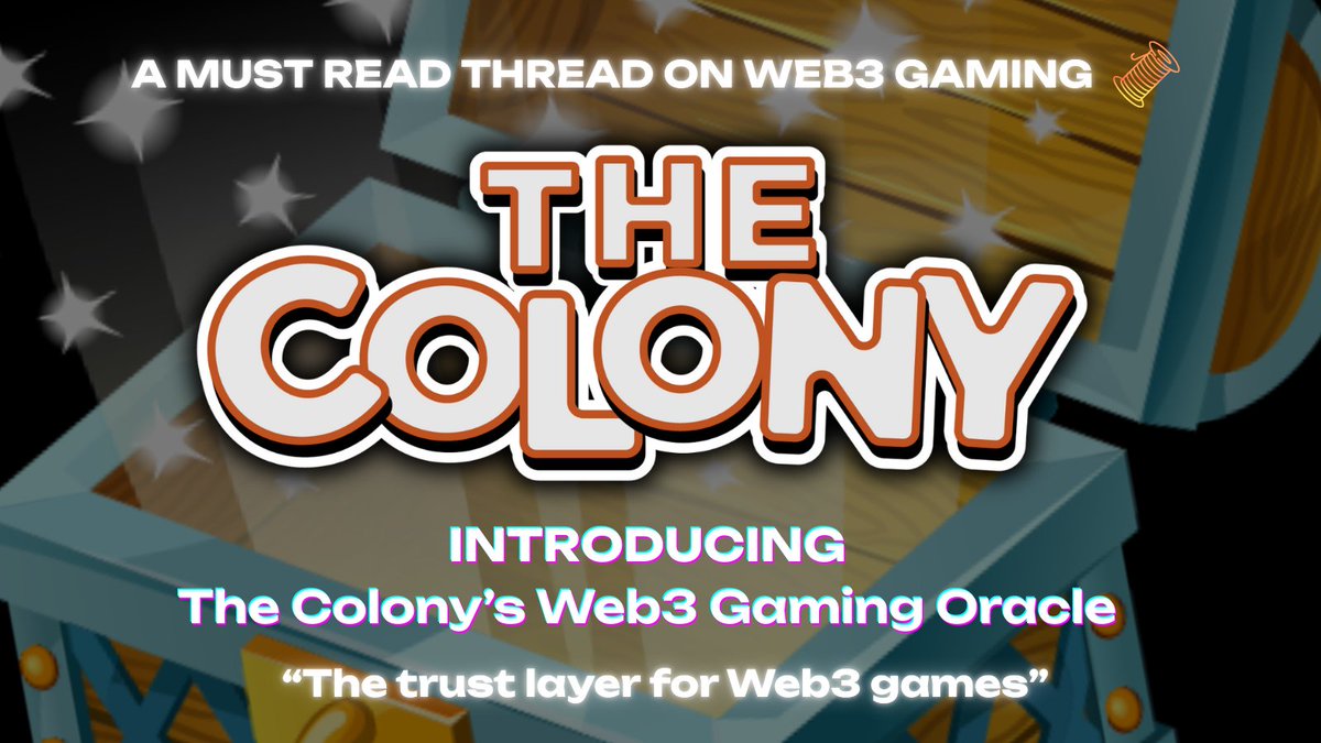The future of #gaming 🎮 is about to level up, with trust at its core. No shady drops. No hidden loot. 

Introducing The Colony's Web3 Gaming Oracle, an SDK built for games, and designed to make #Web3Gaming more fair, transparent and player‑first.  

Through our four core