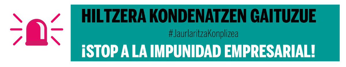 🚨 ELAk salatu du Azazetako portuan <a href="/Serveo_com/">Serveo</a>|eko ELZko behin-behineko langile bat in itinere isitripuan hil dela.

📢 Sindikatua irailaren 4ean 11:30tan Gasteizeko Correos plazan burutuko den elkarretaratzean egongo da.

#HiltzeraKondenatzenGaituzue

🔗 labur.eus/2son59vr
