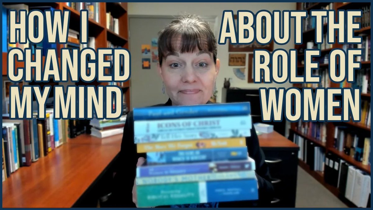 Carmen Joy Imes (@carmenjoyimes) on Twitter photo By popular request, here are my book recommendations on how I changed my mind about women's roles in ministry. I also address the "slippery slope" argument. #bestbooks #torahtuesday
youtube.com/watch?v=cgoKLo… By popular request, here are my book recommendations on how I changed my mind about women's roles in ministry. I also address the "slippery slope" argument. #bestbooks #torahtuesday
youtube.com/watch?v=cgoKLo…