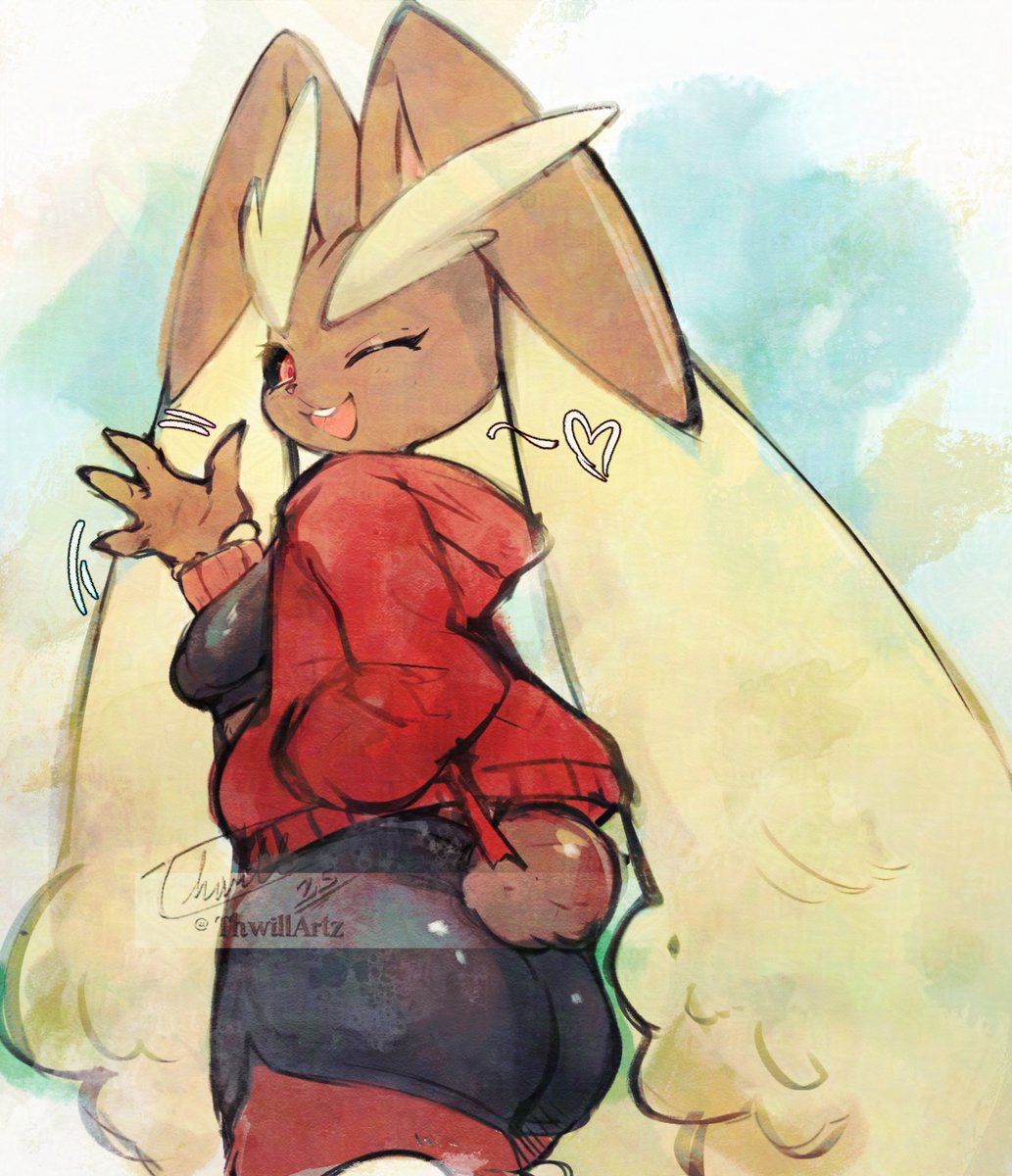Bnuuy notices you and waves hello. 🐰💕