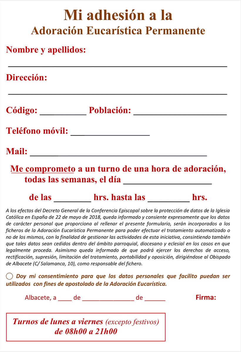 Adoración Eucarística Permanente tweet media