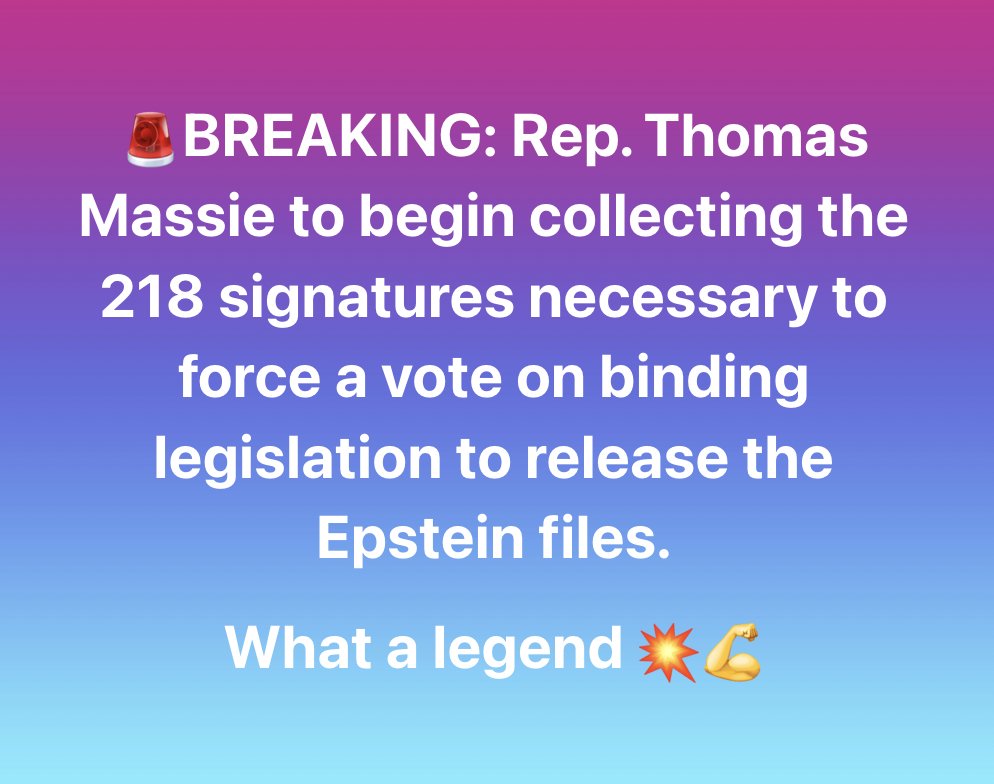 And the <a href="/RepThomasMassie/">Thomas Massie</a> lore grows 🔥