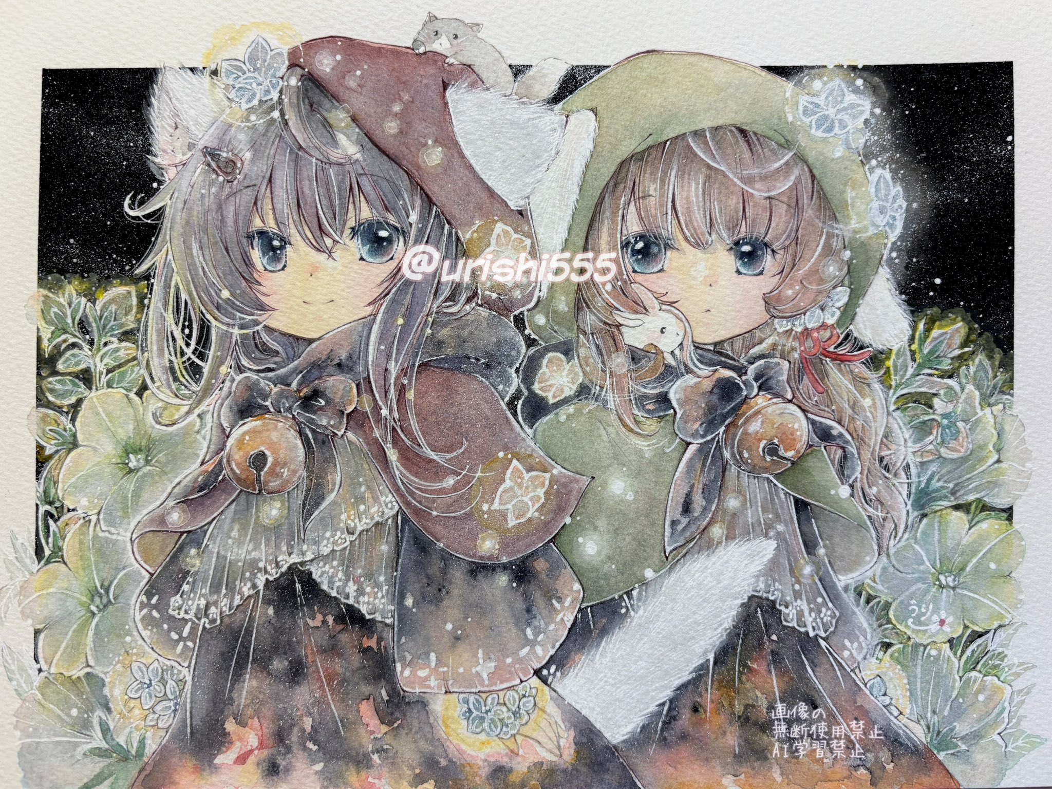絵描きhiro C「縁側」 国内製造】A2サイズ・四角 hir-02『蛟(みずち)』Hiro兄。の